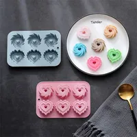Love Whirlpool Silicone Mold Handmade Donut Soap Candy Jelly Pudding Muffin Cake Decor Chocolate Baking Accessories