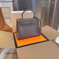 Bag Women's Pure Grain Designer Hermee Handbag Litchi Woman Cowhide Leather Classic Bags Single Shoulder Messenger Kellies Mouv