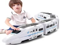 Kids Electric Train Railway Toys for Kids Train Diecast Simulation Train Sound Music Light Educational Locomotive Christmas Gift 2