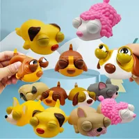 Funny Cute Party Favor Squeeze Toys Stress Eye Popping Toy Sensory Therap Corgi Dog Lovers Birthday Christmas Gift for Kids and Adults