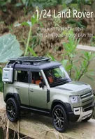 Diecast Model Car 124 Defender SUV Eloy Toy Metal Offroad Vehicles Simulation Collection Kids Gift 220921