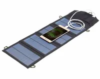 5V 7W Folding Solar Power Panel USB Travel Camping Portable Battery Charger For Cellphone MP3 Tablet Phone Power Bank7774907