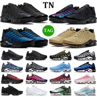 OG TN Plus 3 Running Shoes Tn 3 Terrascape Men Women Triple Black White بالكاد Volt Unity Gold Bullet Hyper Blue Mens Sneakers في الهواء الطلق