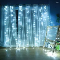 Strings Copper Wire Curtain Led String Lights 8 Modes 300LED Remote-control USB Waterproof 3x3m Light Guirlande Lumineuse Exterieur