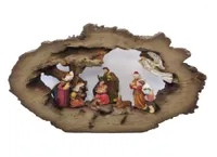 Scène de la nativité zayton ensemble Sainte Famille Figurine Décor de maison du Christ Jésus Statues Mary Joseph Miniature Sculpture Christmas Gift14214861