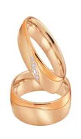 Wedding Rings Ladies Love Rose Gold Filled Alliance Band Jewelry Ring Men Promise Anniversary Engagement Couple For Women5057391