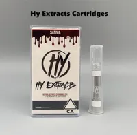 HY EXTRACTS Cartridge 10 ml keramische verstuiver wegwerp vape pen pvc plastic buis retail cartridges verpakking lege 510 carts6188023