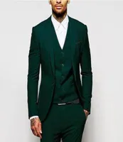 18 Green Formal Wedding Men Signit For Grooms Mommers Portez une garniture en trois pi￨ces ajustement sur mesure Tuxedos Soir￩e Suisse Suit Jacket Pant5470646