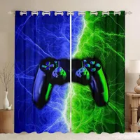 Curtain Game Curtains For Bedroom Living Room Boys Gaming Gamer Gamepad Kids Teens Video Windows Drapes Cortinas