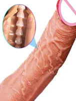 NXY DILDOS Consolador realista con quê para mujeres juguetes sexuales adultos mene ventosa suave sensacin de piel masturbado