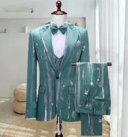 Gwenhwyfar New Men039s Wear Imprimer Eycatching Quality Party BlazerTrousersVest Suit