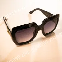 Designer Square Sunglasses Women Vintage Shades Driving Polarized Sunglass Male Sun Glasses Fashion Metal Plank Sunglas Eyewear 0083S Top-Quality