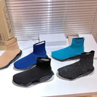 Brand Casual Shoes Designer Design 2022 Neue Sport -Strick -Stoff -Ferse -Runde Paar Casual Socken und Schuhe