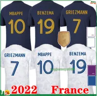 Maillot De Foot france 2021 maillot france MBAPPE GRIEZMANN BENZEMA KANTE POGBA Maillot Équipe De France Hommes + enfant 20 21 maillot equipe de france 2021 soccer jersey