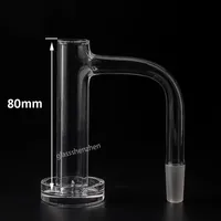 DHL Full Weld Beveled Edge Contral Tower Smoking Quartz Banger 2.5mm Wall 16mmOD Seamless Welded Quartz Nails For Glass Water Bongs Dab Rigs Pipes