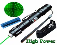 2019 Novo Militar de High Power 5 milhas 532nm Green Laser Pointer Pen Visible Beam Lazer com Star Cap Epacket 7060430