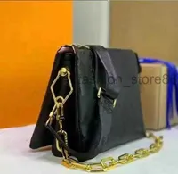 Сумка для цепной сумки багет -мессенджер кошелек корзин для тела женская сумочка Metis 57790 Coussin PM и MM размером с палочки с тиснением.