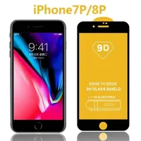 9D Screen Protector Full Cover Glue Tempered Glass film For iPhone 14 13 12 MINI PRO 11 7 8 Plus 4G 5G With Retail Package