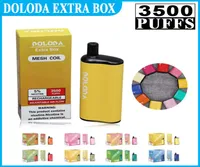 Doloda Original Extra Box 3500 Disposable Vape Pen E Cigarette 10 Couleurs 850mAh avec 12 ml 2 5 NIC POD POD MESH Stick8378630