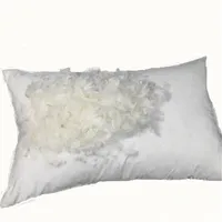 Warmsliving 100% weißer Gans Down Feather Kissen Baumwollabdeckung Fünf Sterne El Pillow Erwachsener Single T2006032328