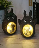 Hayao Miyazaki Animation Totoro Figures Model Toy LED Night Light Anime Star Resin Home Decoration Kids s Gift 2111087054347