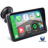 7 بوصة فيديو مقطعية محمولة اللاسلكية شاشة Android Auto Stereo Multimedia Bluetooth التنقل مع كاميرا الرؤية الخلفية