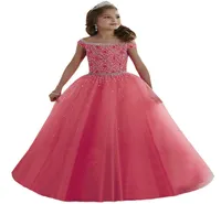 Kızlar yarışmasında giysiler omuzdan uzun prenses doğum günü balo elbiseleri çocuk balo elbisesi 2020 Tulle6860056