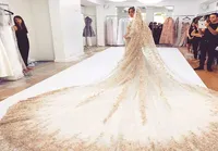 2019 Bling Bling Bling Bridal Veils Crystal Cathedral Luxury Long Applique Velio da sposa Velio Wedding High -End Wedding Acc6270869