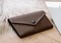 Whole leather wallet for women multicolor designer short purse Card holder classic zipper pocket 419386262671