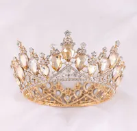 Tasarımcı Crown Lady Moda Lüks Düğün Başlıkları Alaşım Headdress Gelin Aksesuarları 0802167149047