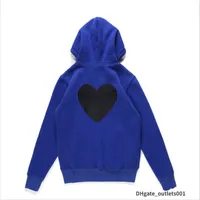 Erkek Hoodies Sweatshirts 22s Tasarımcı Oynat Commes Jumpers des Garcons Mektup Nakış Uzun Kollu Külot Kadın Kırmızı Kalp Gevşek Sweaterog5s