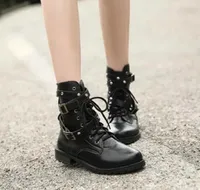 Fashion New Punk Gothic Style Lace up Belts Round Toe Boots Women Shoes Short Boots Street haulage motor mujer zapatos7191408