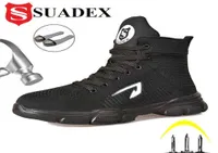 Suadex Men Safety Safety Boots أحذية كل موسم مضاد للأص -