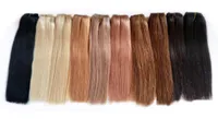 Dhgate ludzkie włosy wiązki skóry wyrównane dziewicze włosy w całości brazylijskie indyjskie peruwiańskie peruwiańskie proste włosy 20 kolorów1764898