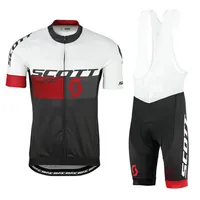 Ropa Ciclismo 2019 Scott Cycling Short Sleeve Clothing Bicycle Men Jersey Mtb bib shorts set summer Quick Dry Outdoor Sports Suits233S