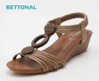 BETTONAL summer casual shoes women sandals wedge vintage Bohemia gladiator ladies sandles sandalias for woman big size 42 2106118143683
