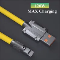 120W USB Type C Cable Fast Charging Wire for Xiaomi Samsung Huawei Mate 40 50 Iph USB Charger Cables Data Cord