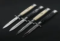 Ny 10 -tums EDC italiensk stil Infidel Mafia Automatisk kniv Enkel Action 440C Självförsvarets jakt Camping Auto Knives Godfather 9327408