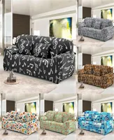 Chair Covers Universal Music Note Printed Sectional Sofa Stretch Slipcover Elastic Towel For Living Room 1234 SeaterChair