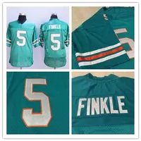 KSNE Men's 5 Ray Finkle The Ace Ventura Jim Carrey Teal Green Movie voetbal jerseys shirt gestikte maat S-4XL mix bestelling