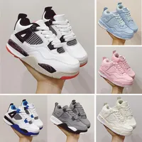 Infant Sail SP 4S IV Childrens Basketball Shoes Bred Royal Blue Toddler Pink JD4 Trainers Pure Money White Boys LS Virgils Ablohin293u