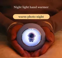 Ruimteverwarmers USB Astronaut Luminous Flying Saucer Hand Warmer Charging Treasure Electric Warm 221018