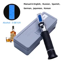 yieryi Alcohol Concentration Detector Of Liquor Alcohol Meter Refractometer Refractometer 080 vv Alcoholometer Oenometer 080 A7810510
