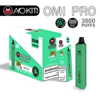 100% original Aokit OMI Pro 3500 Puffs Dispositivo VAPE descart￡vel com bateria interna de 650mAh 10,0 ml de vagem pr￩-cheia vs randm