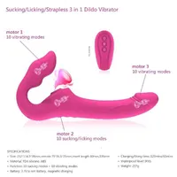 Sex Toy Massager wibrator żeński pasek na dildo dla kobiet mężczyzna kobieta lesbijka analna łechtaczka ssanie masturbatorów dorosłych gry pary zabawki