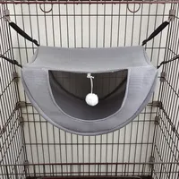 Cats Beds & Furniture Sandwich mesh cat cage hammock cat nest summer ventilation machine wash pet bed