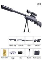 AWM M24 Manual Firing Toy Gun Airsoft Blaster Paintball Water Bomb Pistol Silah Armas For Adults Boys Birthday Gifts1
