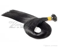 Brazilian Black Straight Double Drawn Flat Tip Pre Bonded Hair Extension 100g Keratin 18 To 30 Inch 100 Virgin Human Hair5950663