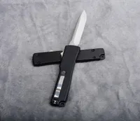 mini small auto tactical knife 440c drop point satin finish blade black handle pocket gift knives edc gear tools5194351