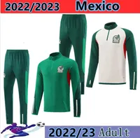 2022-2023 Мексика национальная футбольная команда Новые спортивные костюмы для мужчин детские набор для взрослого детского футбольного костюма Половина на молнии